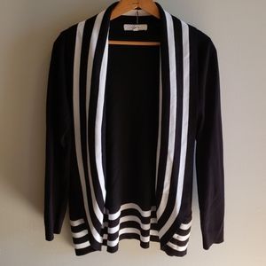 Black and white stripe cardigan